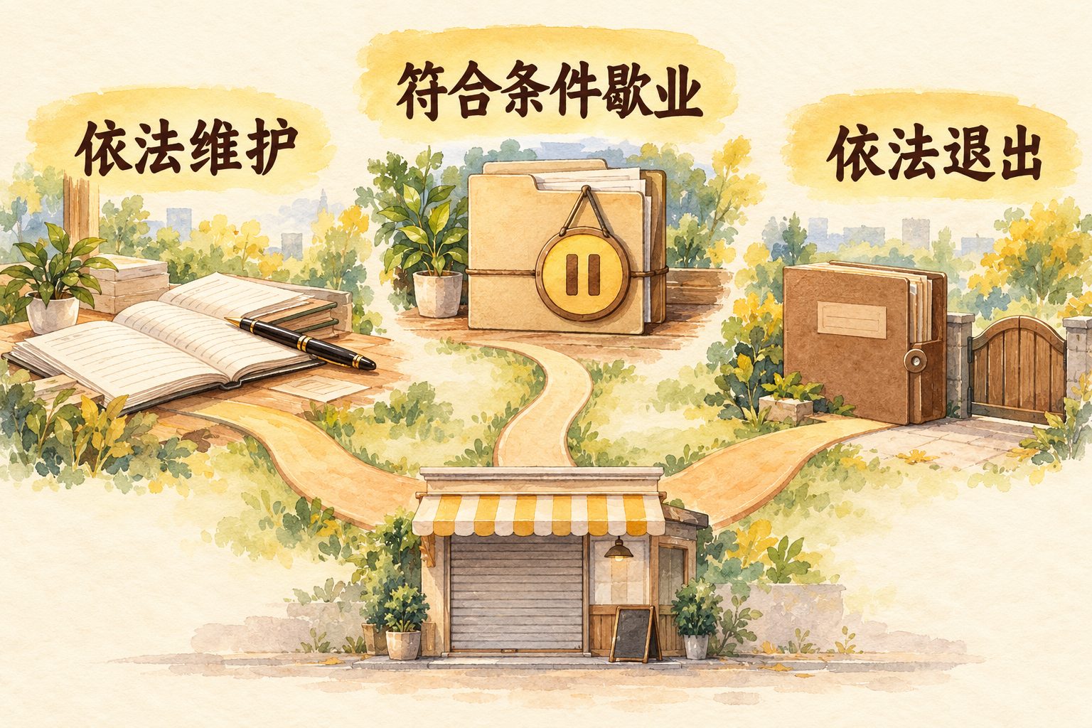 公司暂时不经营,可以不注销吗?先弄清歇业备案